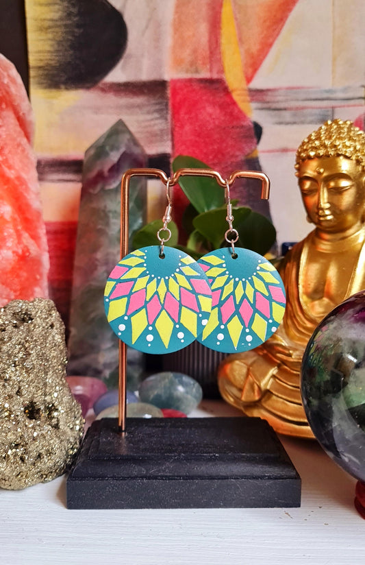 Hand-Painted Divine Essence Earrings